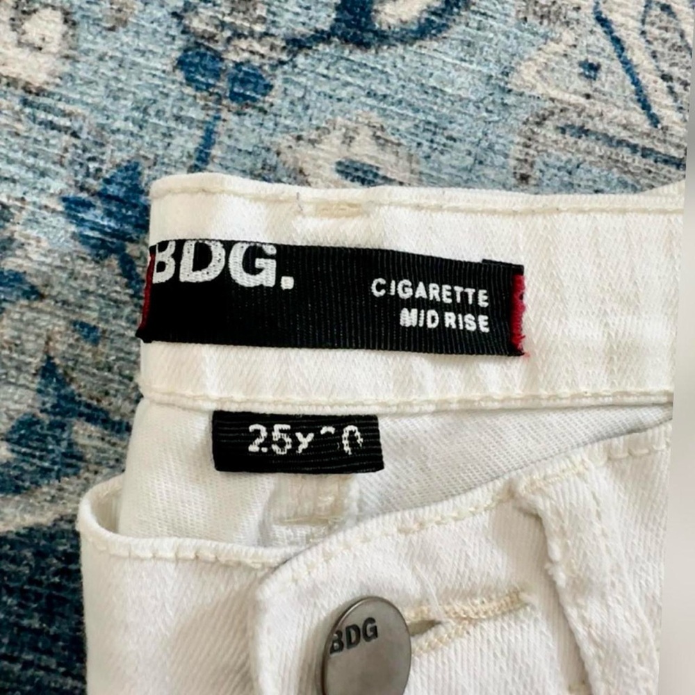 BDG Classic White Mid Rise Pants